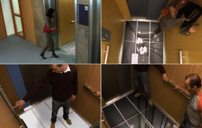 韓國高仿真特效廣告上演電梯驚魂